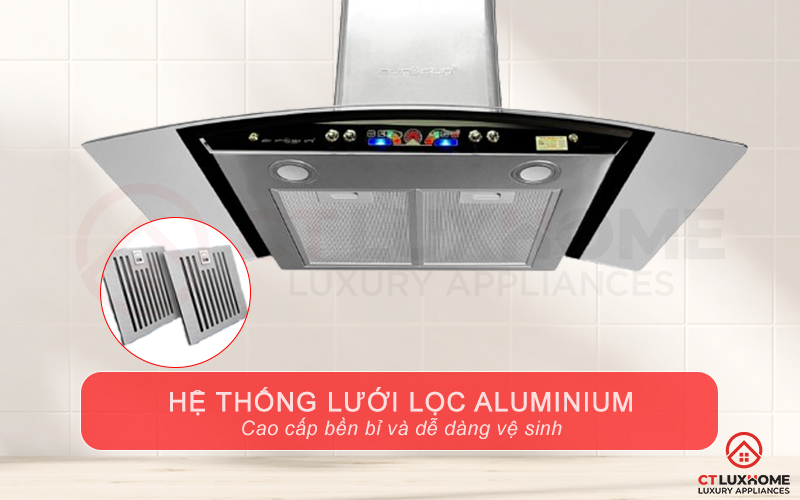 Hệ thống lưới lọc Aluminium cao cấp bền bỉ và dễ dàng vệ sinh