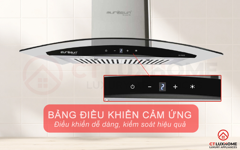 Bảng điều khiển cảm ứng Digital lựa chọn chức năng và công suất một chạm