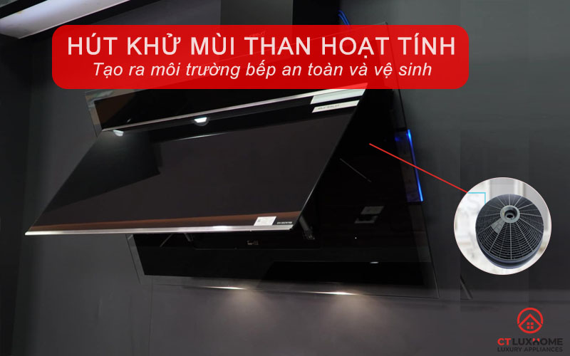 Hút khử mùi bằng than hoạt tính