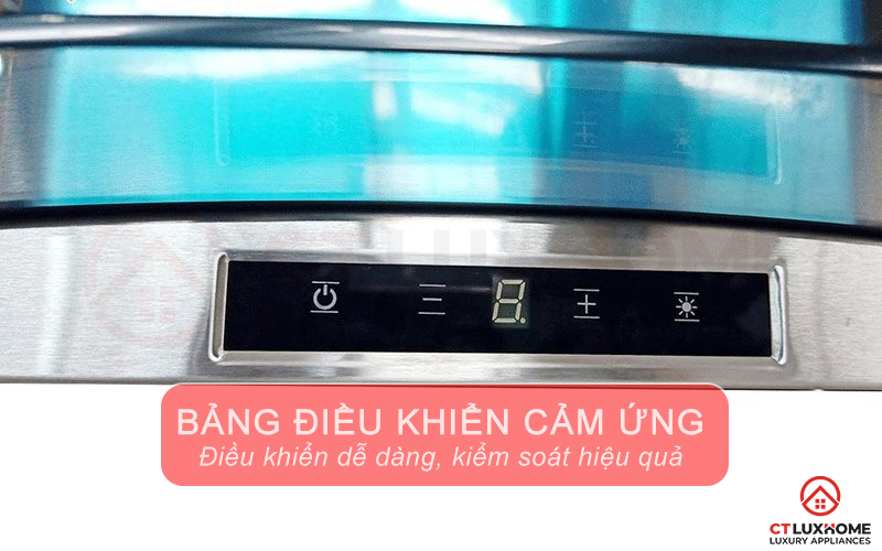 Bảng điều khiển cảm ứng Digital lựa chọn chức năng và công suất một chạm