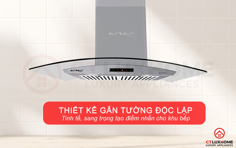 Kiểu dáng độc lập tinh tế, tạo điểm nhấn cho không gian bếp