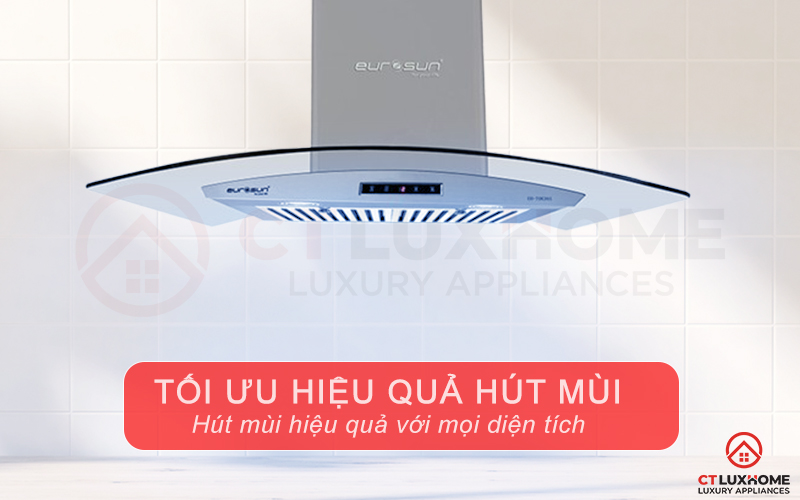 Tối ưu hiệu quả hút cho căn bếp với mọi diện tích khác nhau