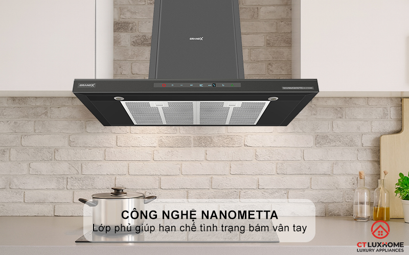 Công nghệ NanoMetta phủ kính xám chống bám vân tay