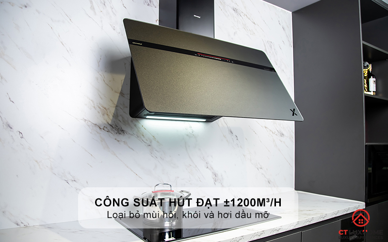Công suất hút mạnh mẽ đạt ±1200m³/h