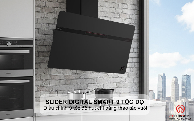 Điều khiển cảm ứng Slider Digital smart 9 tốc độ và Super Booster 