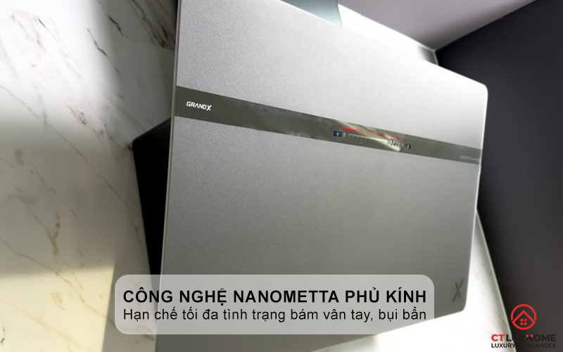 Công nghệ NanoMetta phủ kính xám chống bám vân tay