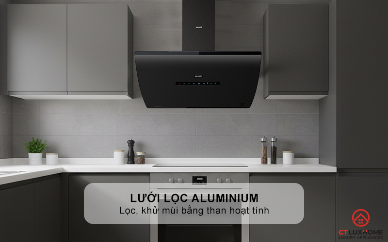 Lưới lọc Aluminium và lọc, khử mùi bằng than hoạt tính