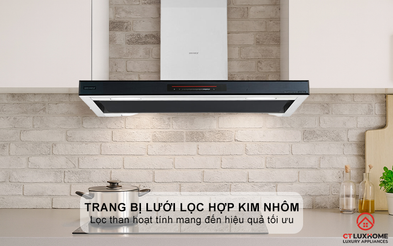 Trang bị lưới lọc hợp kim nhôm, kết hợp bộ than hoạt tính