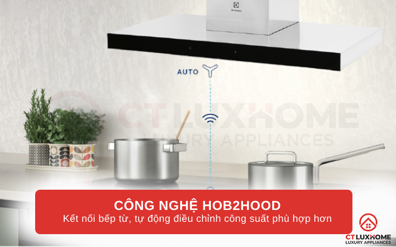 Công nghệ Hob2Hood kết nối bếp từ, tự động điều chỉnh công suất phù hợp hơn