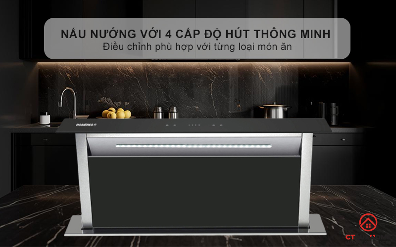 Làm chủ nấu nướng với 4 cấp độ hút thông minh