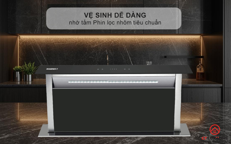 Dễ dàng vệ sinh nhờ tấm Phin lọc nhôm tiêu chuẩn