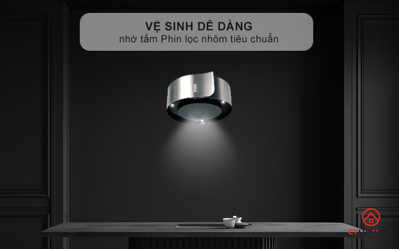 Dễ dàng vệ sinh nhờ tấm Phin lọc nhôm tiêu chuẩn