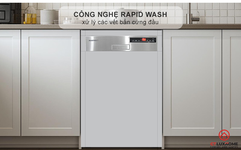 Công nghệ Rapid Wash giúp rửa nhanh chóng chỉ trong 29/39 phút