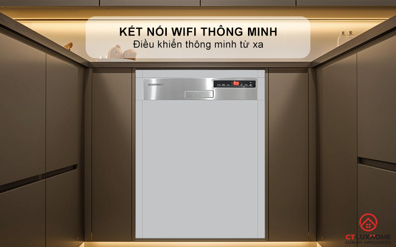 Kết nối wifi/bluetooth điều khiển từ xa qua ứng dụng Rosières E-Picurien