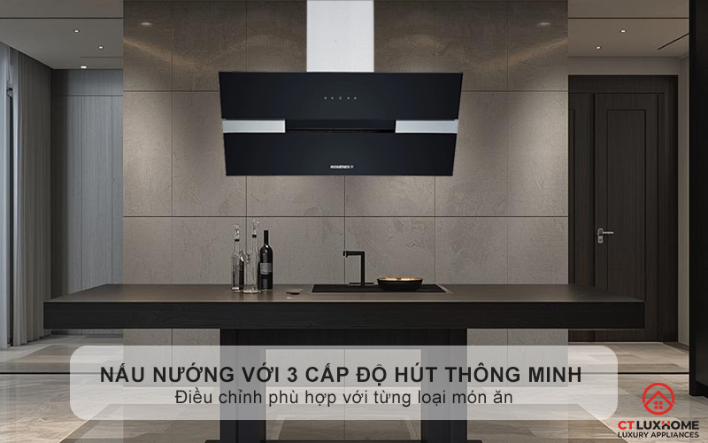 Làm chủ nấu nướng với 3 cấp độ hút thông minh