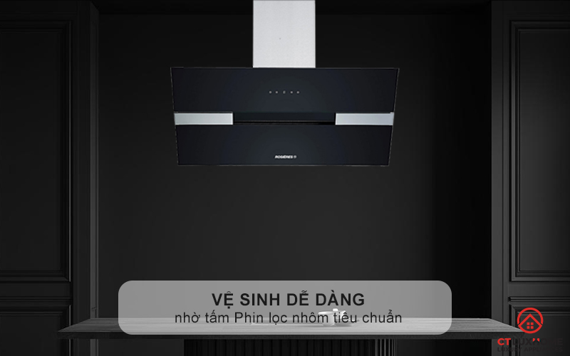 Dễ dàng vệ sinh nhờ tấm Phin lọc nhôm tiêu chuẩn