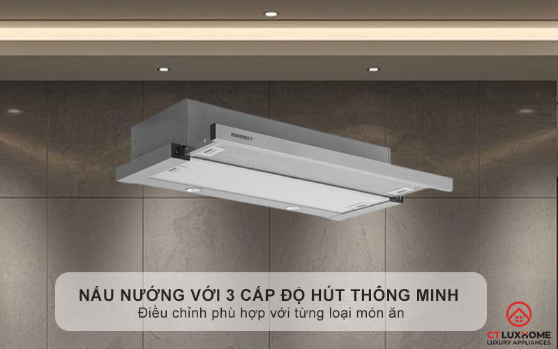 Làm chủ nấu nướng với 3 cấp độ hút thông minh