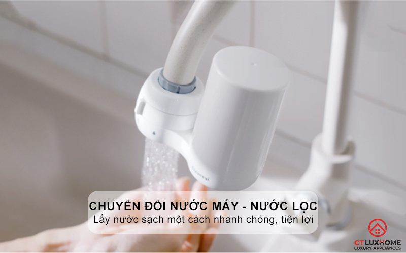 Linh hoạt tiện lợi chuyển đổi nước máy - nước lọc