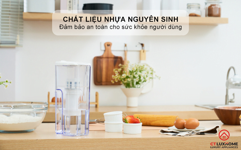 Chất liệu nhựa nguyên sinh, an toàn cho sức khỏe
