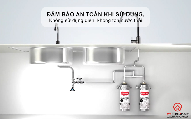 Không sử dụng điện, không tốn nước thải