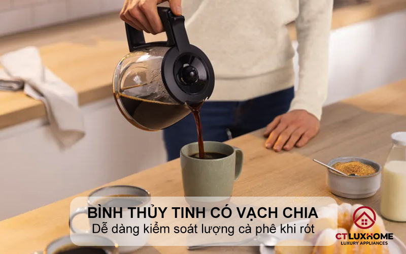 Bình thủy tinh có vạch chia