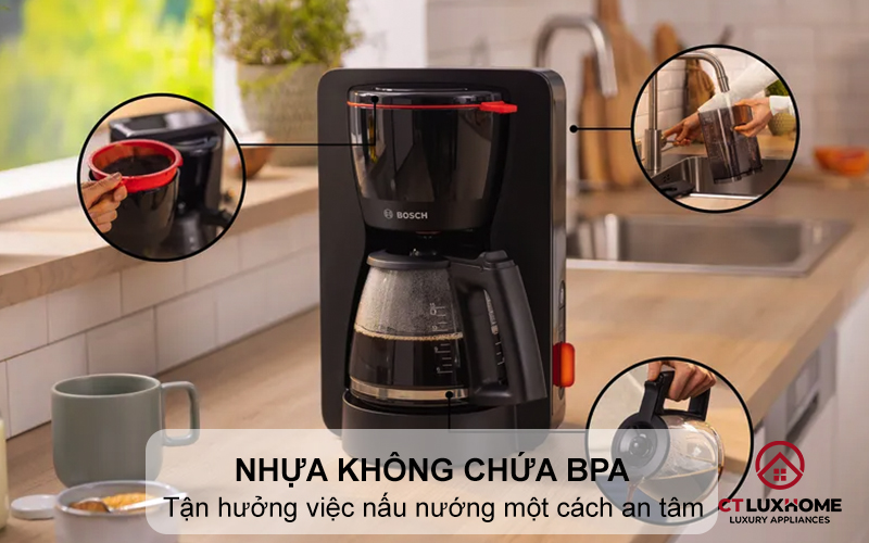 Chất liệu nhựa không chứa BPA