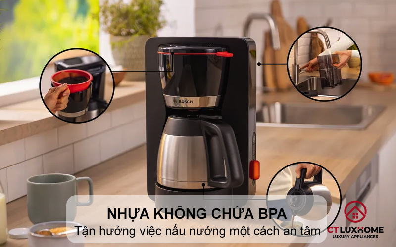 Chất liệu nhựa không chứa BPA