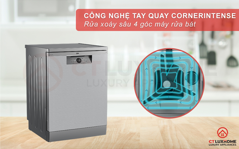 MÁY RỬA BÁT ĐỘC LẬP BEKO BDFN26430XC - 14 BỘ 5