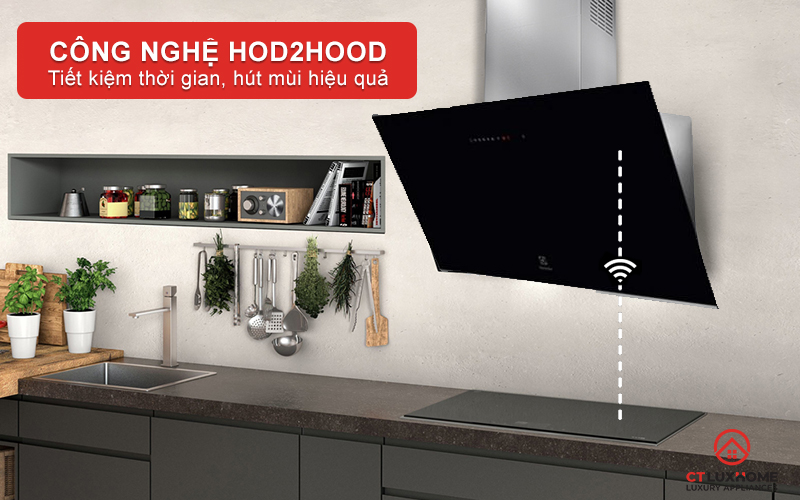 Công nghệ Hob2Hood kết nối thông minh hút mùi với bếp từ