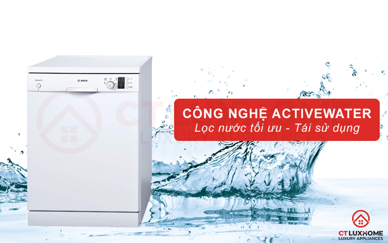 Tối ưu lượng nước rửa từng chu trình nhờ công nghệ ActiveWater