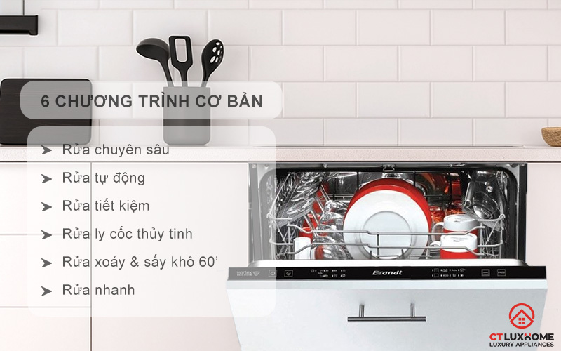 Tùy chọn đa dạng 6 chương trình rửa cơ bản phục vụ nhu cầu sử dụng