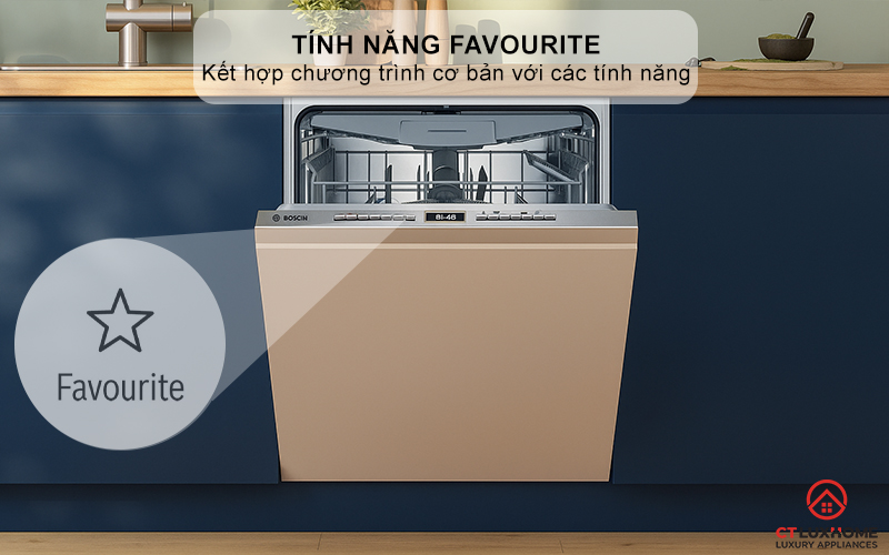 Kết hợp chương trình cơ bản với tính năng đặc biệt chỉ trong 1 nút nhấn Favourite
