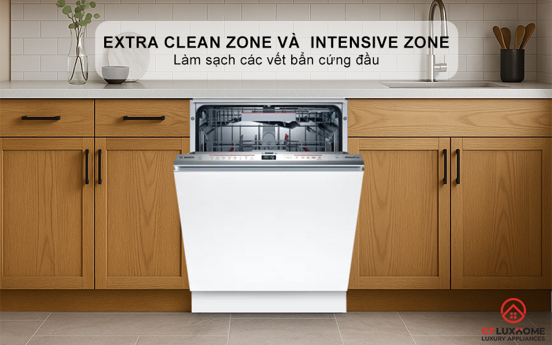 Tính năng rửa chuyên sâu Extra Clean Zone và Intensive Zone
