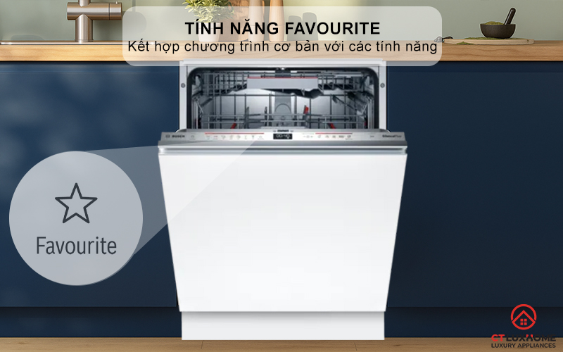 Kết hợp chương trình cơ bản với tính năng đặc biệt chỉ trong 1 nút nhấn Favourite