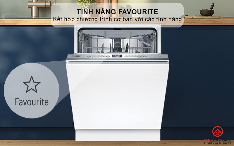 Kết hợp chương trình cơ bản với tính năng đặc biệt chỉ trong 1 nút nhấn Favourite