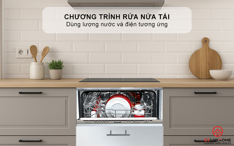 Chương trình rửa nửa tải (Half load) tiết kiệm điện, nước