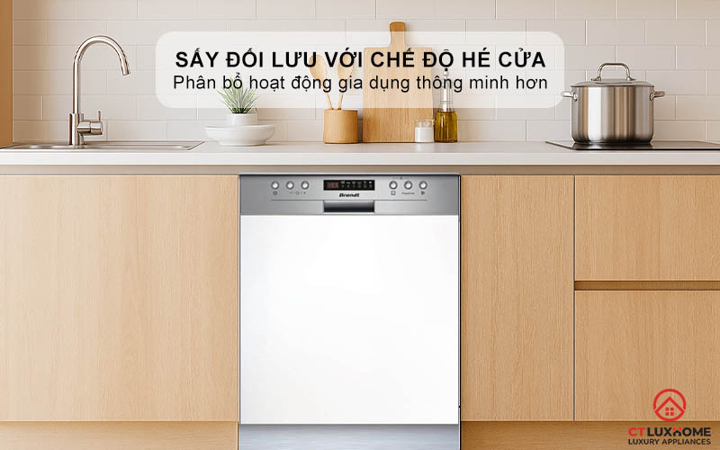 Sấy đối lưu tự nhiên với chế độ hé cửa