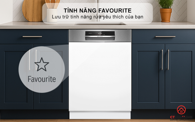 Kết hợp chương trình cơ bản với tính năng đặc biệt chỉ trong 1 nút nhấn Favourite