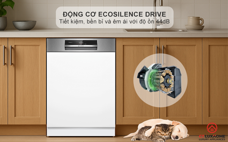 Vận hành êm ái và mạnh mẽ nhờ động cơ EcoSilence Drive