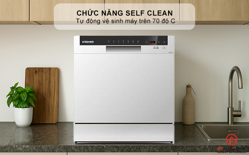 Chức năng Self clean - tự động vệ sinh máy trên 70 độ C