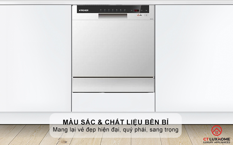 Màu sắc và chất liệu thép không gỉ mang lại vẻ đẹp hiện đại, quý phái