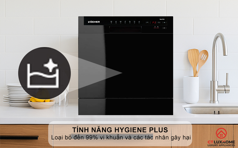 Tính năng Hygiene Plus diệt sạch 99% vi khuẩn