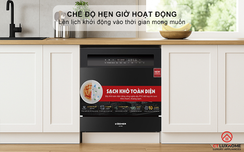Chế độ hẹn giờ hoạt động lên tới 24h