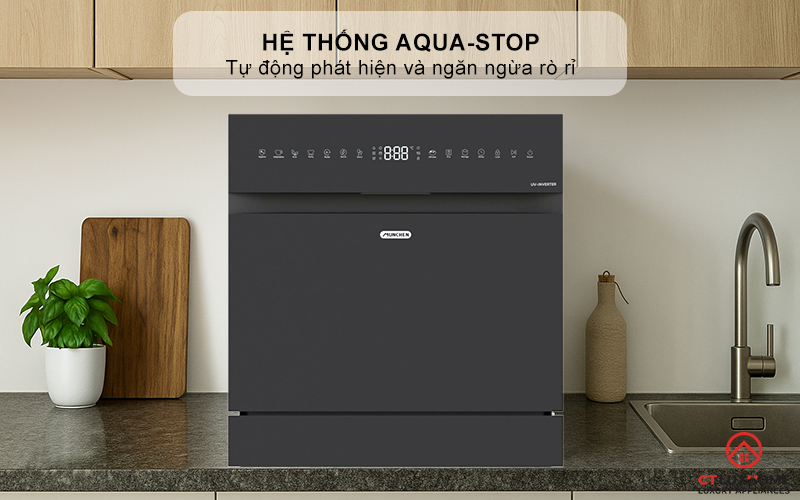 Hệ thống Aqua-Stop tự động phát hiện và ngăn ngừa rò rỉ