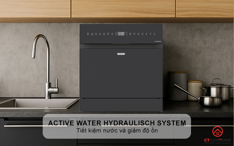 Active Water Hydraulisch System: tiết kiệm nước và giảm độ ồn