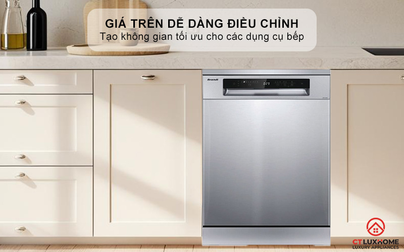 Giá trên dễ dàng điều chỉnh và có thể tháo rời