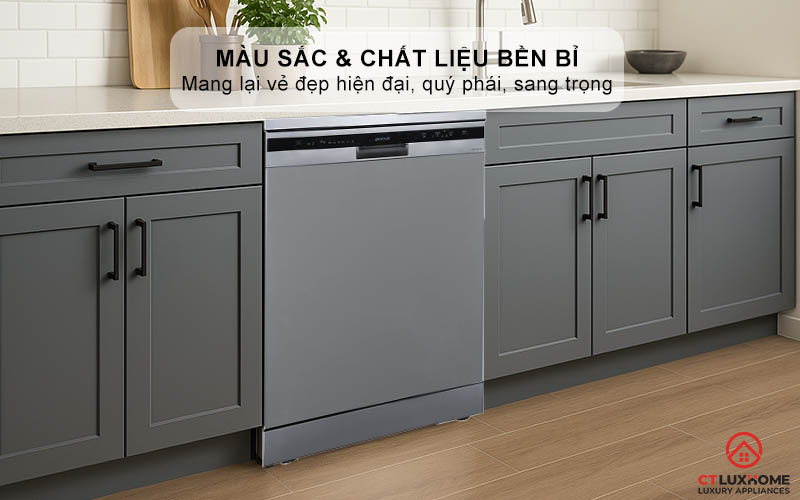 Màu sắc và chất liệu mang lại vẻ đẹp hiện đại, quý phái