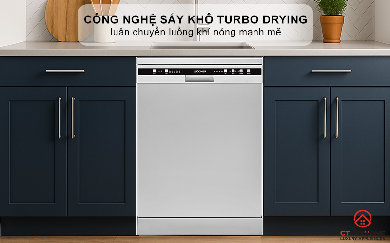 Công nghệ sấy khô Turbo Drying sạch khuẩn