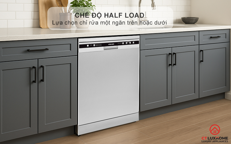 Chế độ Half load giúp tiết kiệm nước