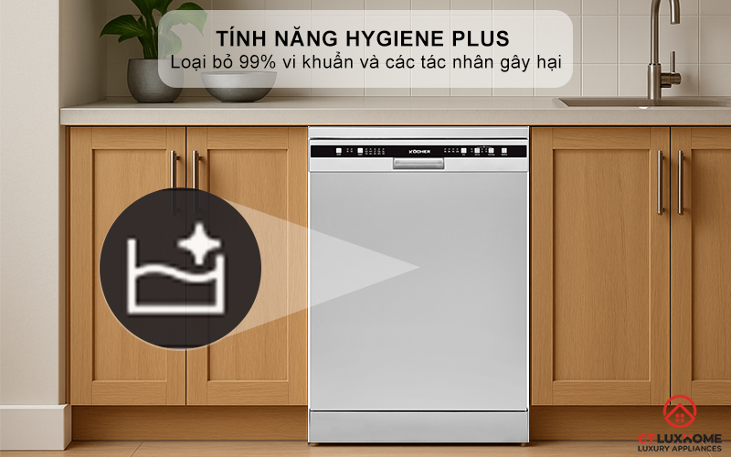 Tính năng Hygiene Plus - diệt sạch 99% vi khuẩn